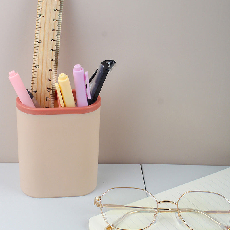 Custom Logo Pen Cup Personalized Desk Caddy Multi-Functional Box