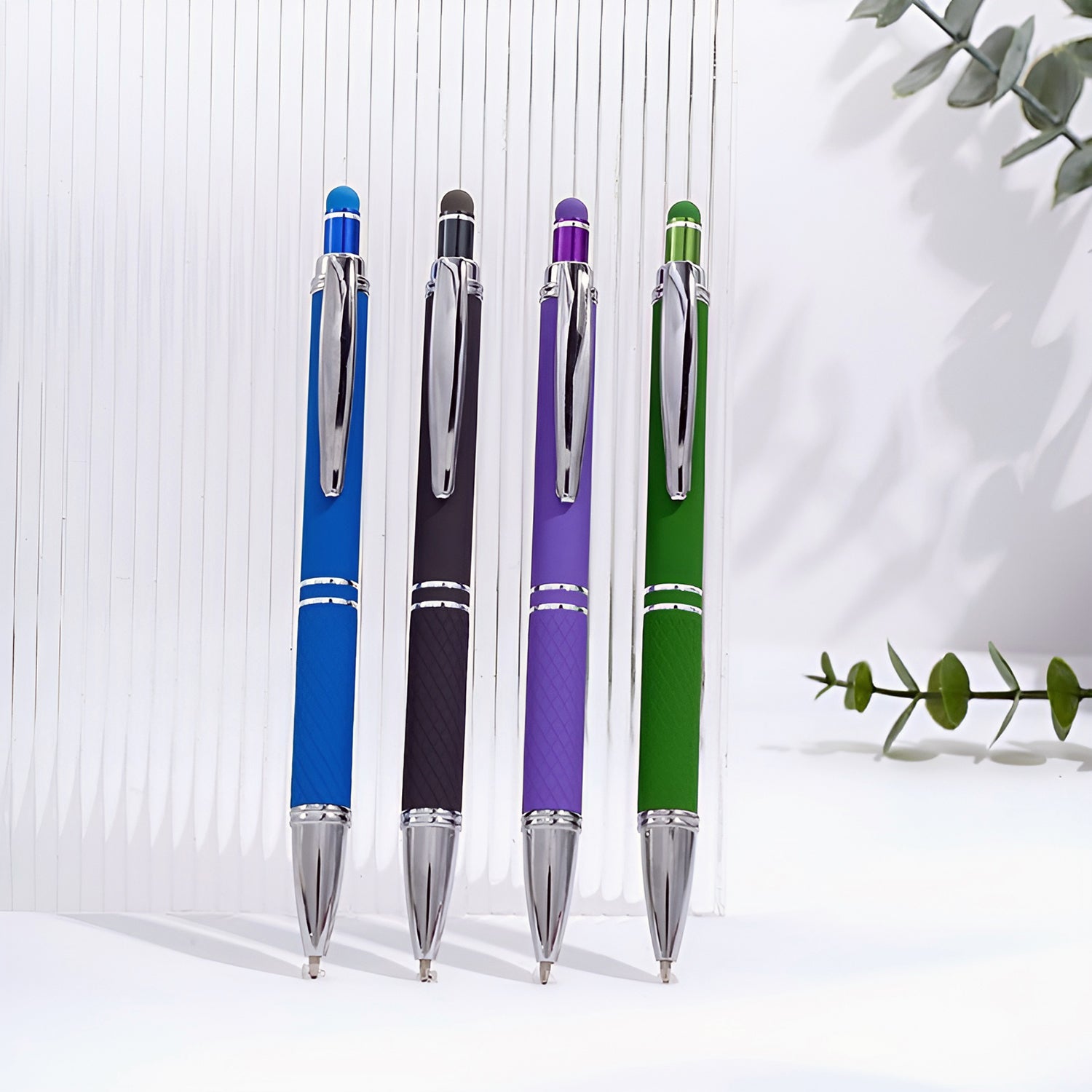 Custom Bright Soft Touch Pens & Personalized Gentle-Touch Pens for Event