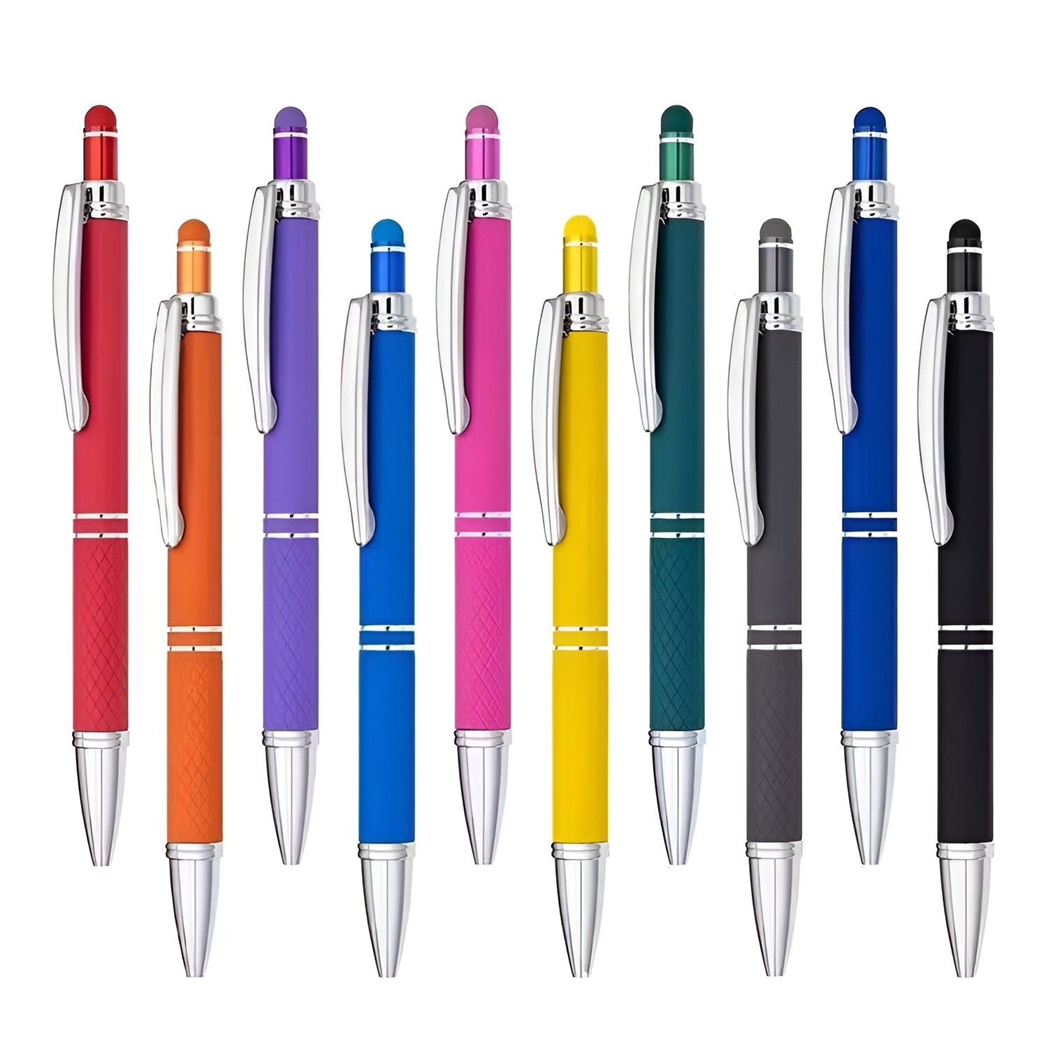 Custom Bright Soft Touch Pens & Personalized Gentle-Touch Pens for Event