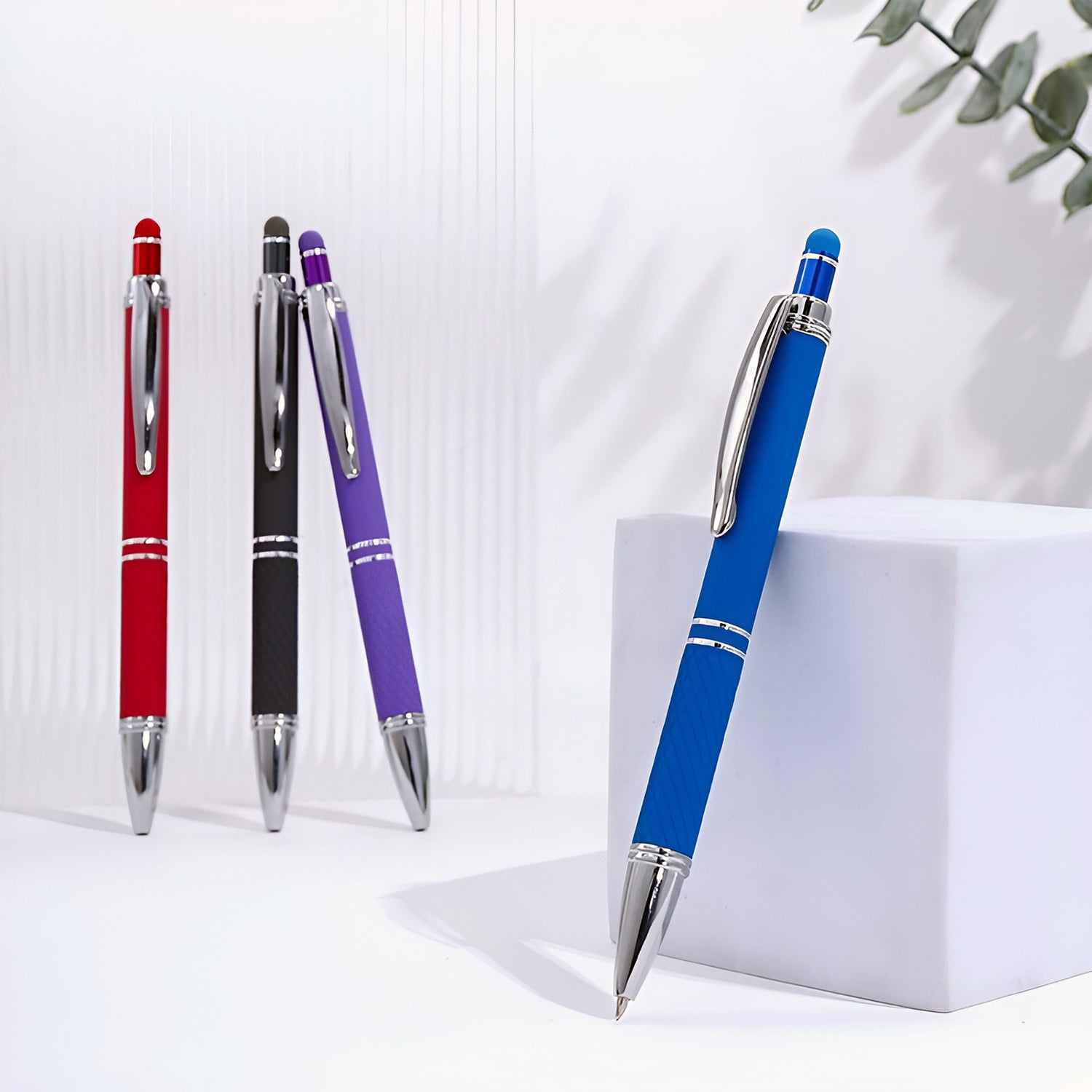 Custom Bright Soft Touch Pens & Personalized Gentle-Touch Pens for Event