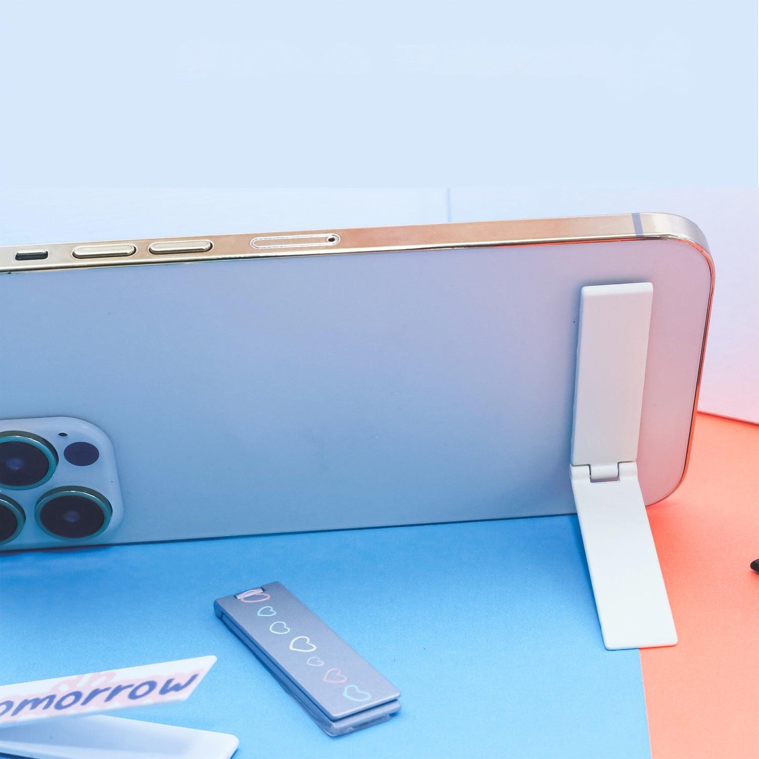 100pcs Ultra-Thin Cell Phone Holder | Adjustable Mini Portable Foldable Phone Stand