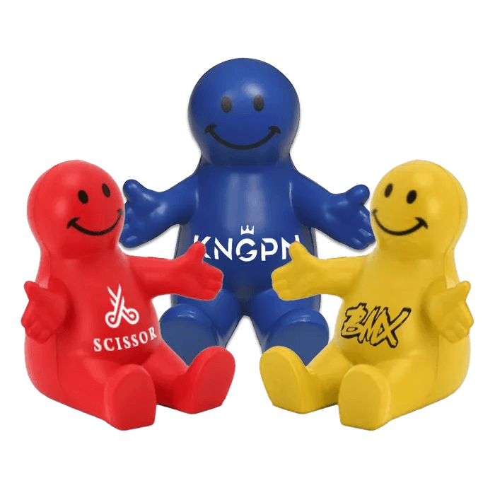 50pcs Smile Face Stress Reliever Phone Holders Happy Dude Phone Stand