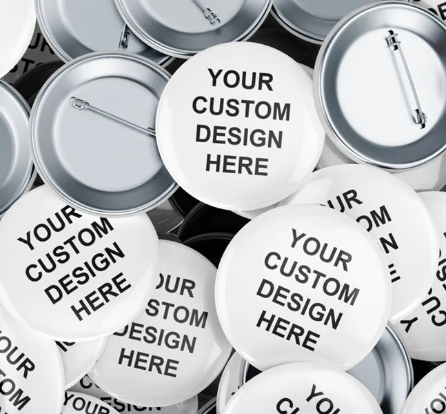 Wholesale Custom Logo Button Pins Customized Full Color Round Pin