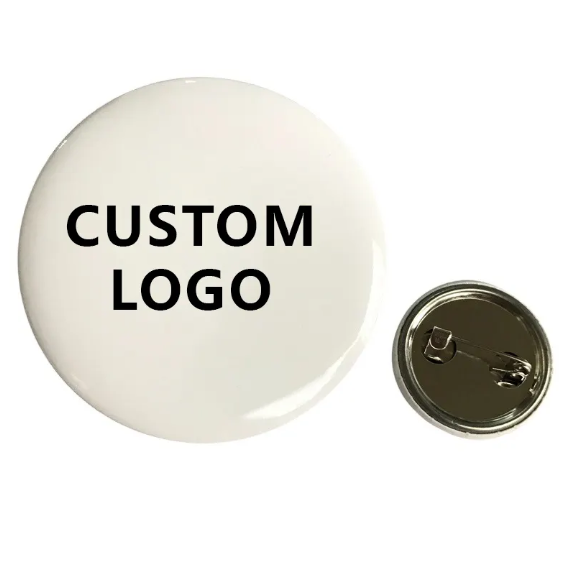 Wholesale Custom Logo Button Pins Customized Full Color Round Pin