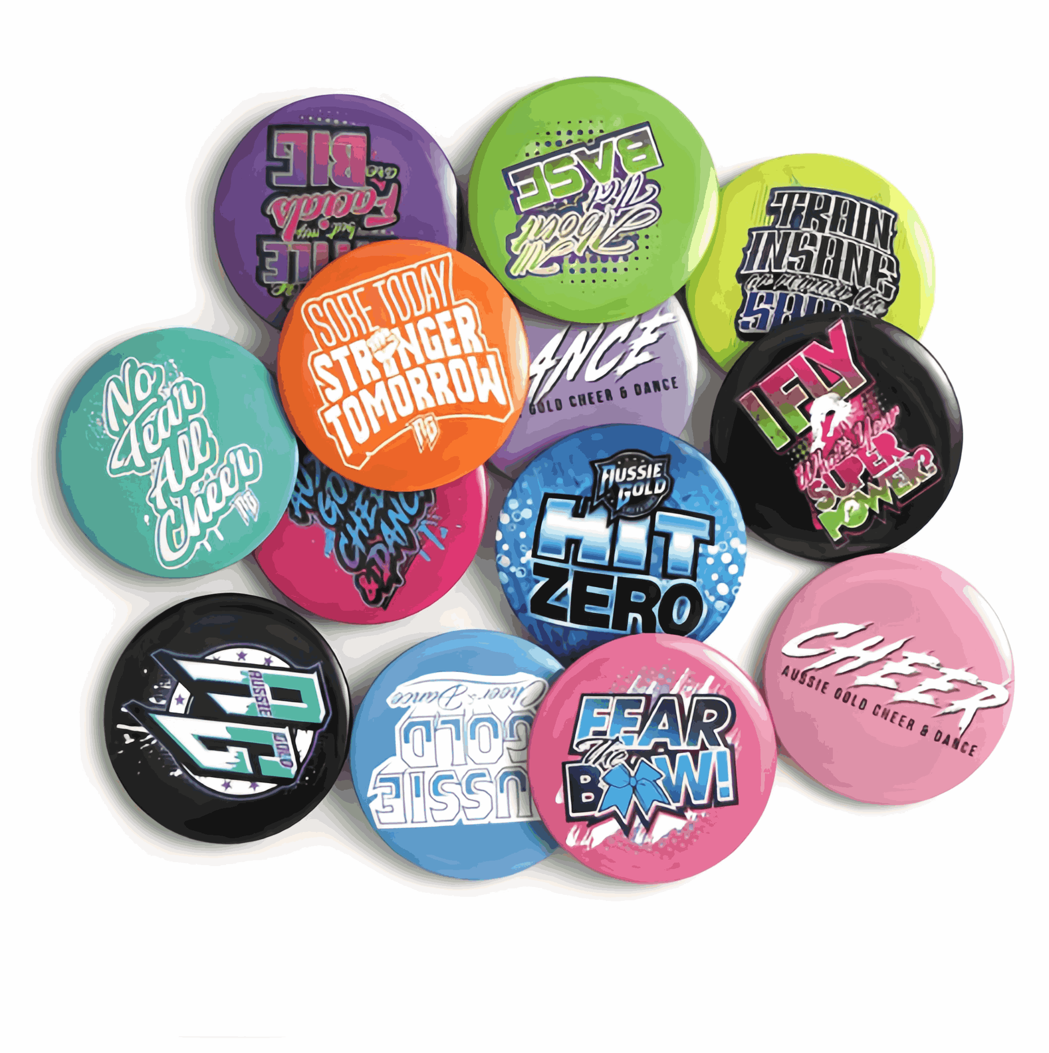 Wholesale Custom Logo Button Pins Customized Full Color Round Pin