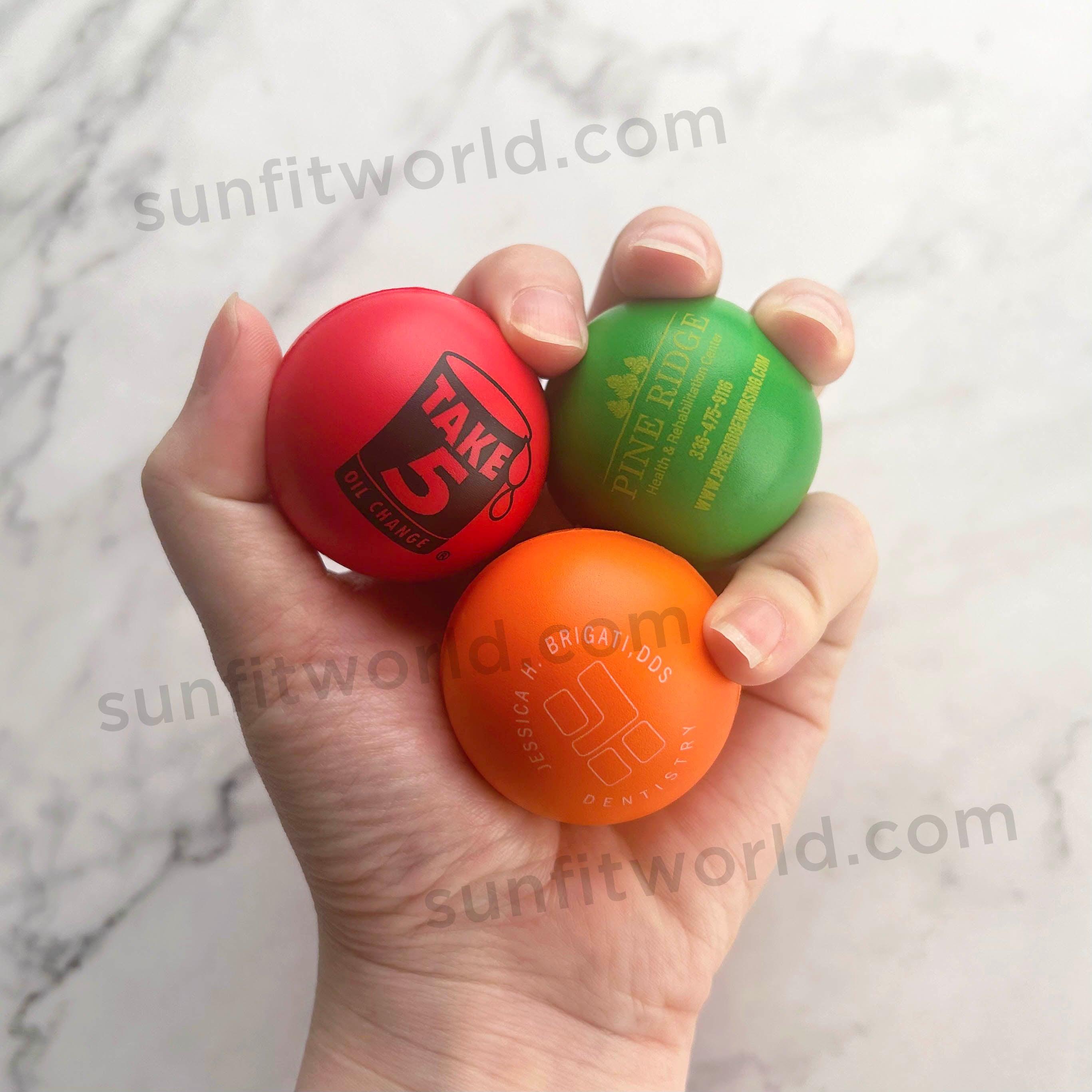 Custom Imprinted Balls High Bounce Round Foam Stress Reliever Balls