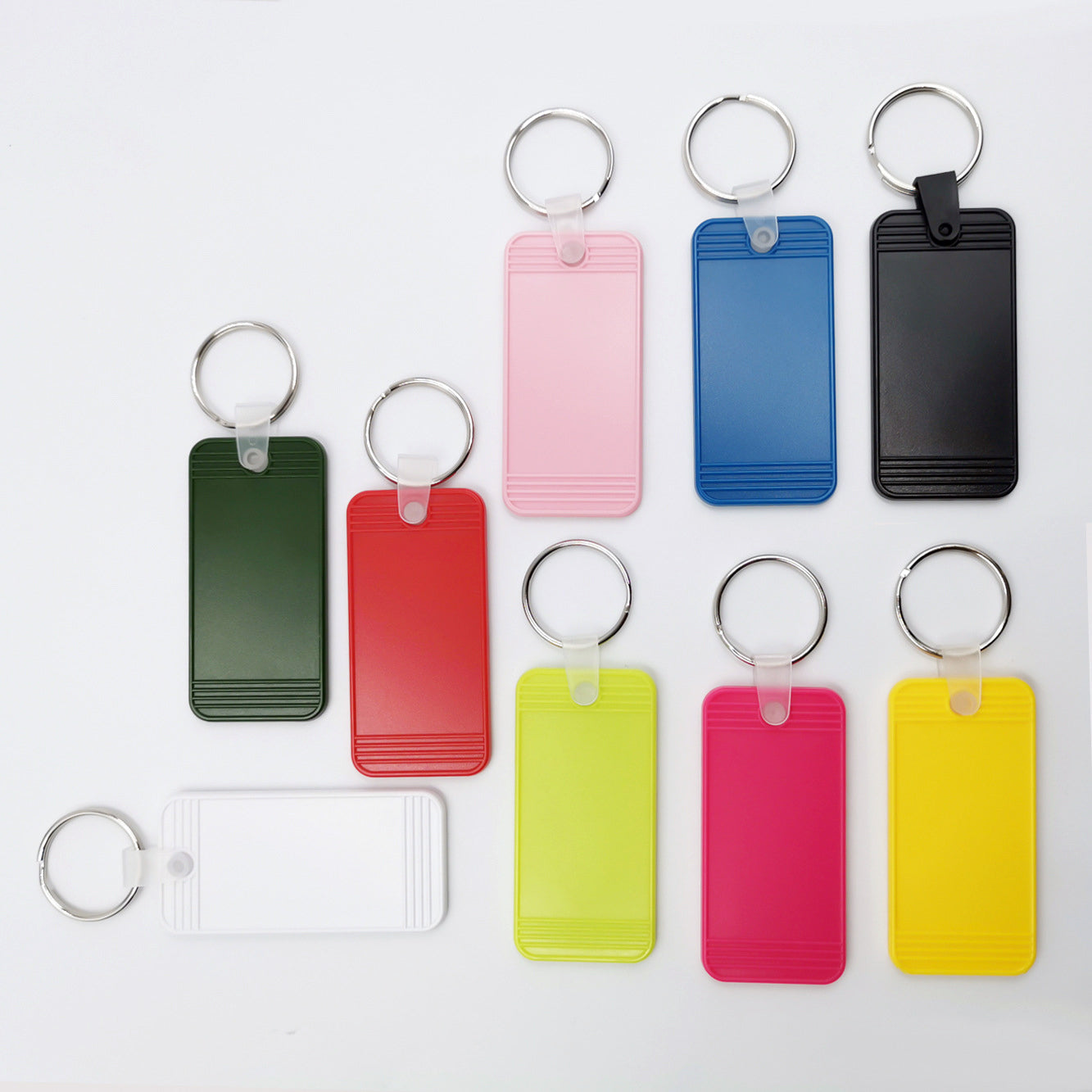 Custom Logo printed Rectangle Keychains