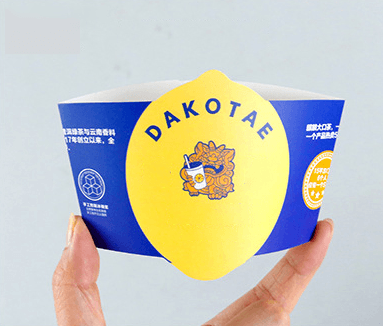 500pcs Custom Logo Printed White Paper Coffee Cup Sleeves for Hot Drinks