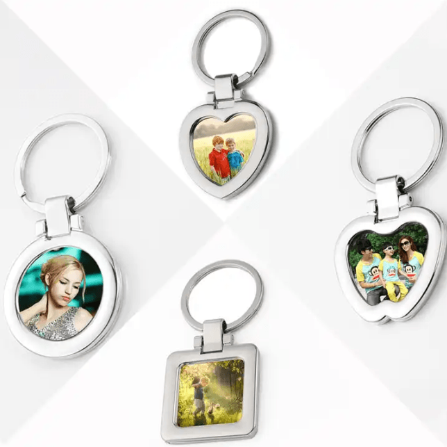 Custom Metal Keychains Any Shape Wedding Gift | Stainless Steel Keyring Promotional Products Pet Dog ID Tag