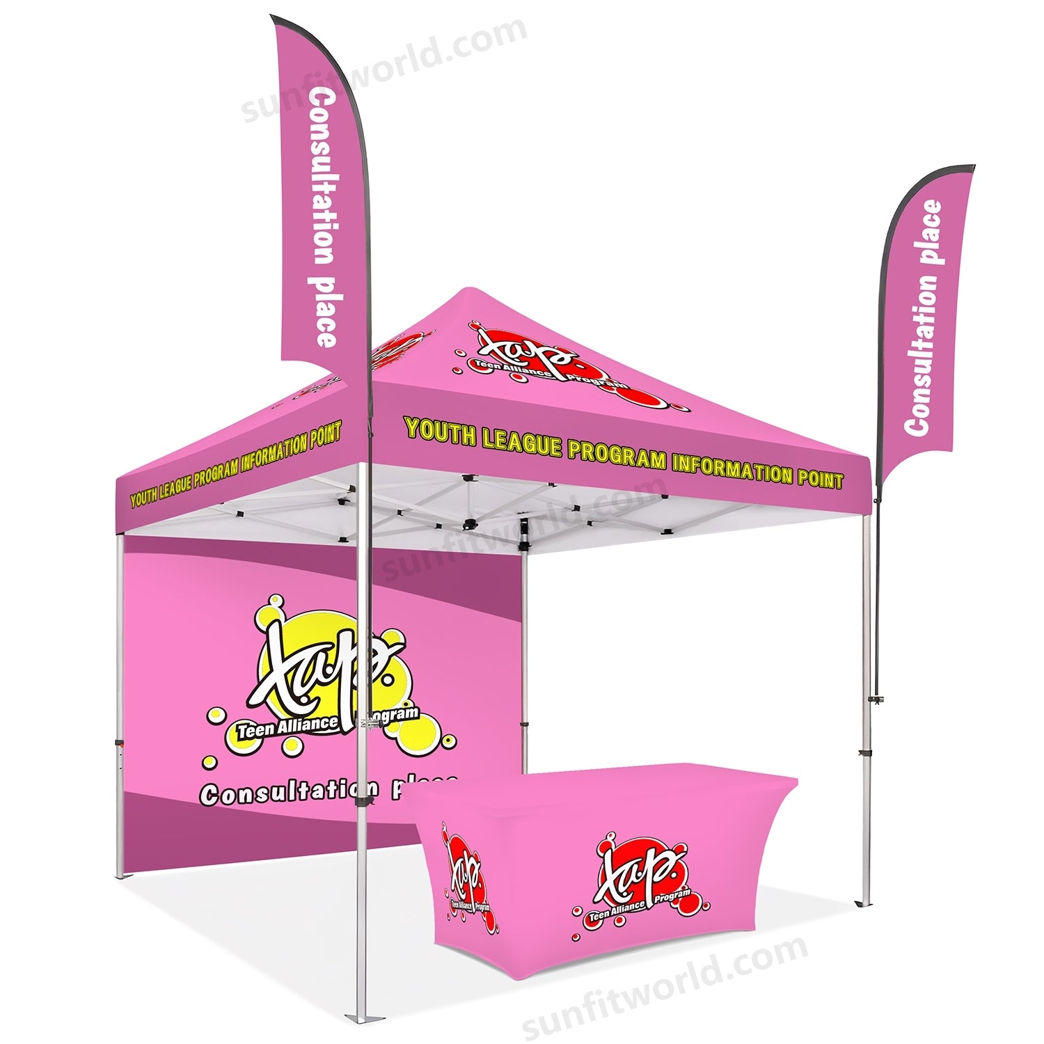 Custom Canopy Tent With Flags