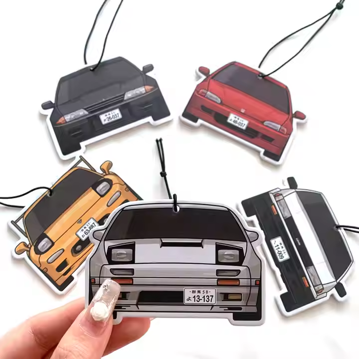 Bulk Personalized Custom Logo Car Air Freshener Logo Printed Car Decor Air Freshener