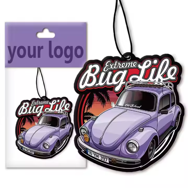 Bulk Personalized Custom Logo Car Air Freshener Logo Printed Car Decor Air Freshener