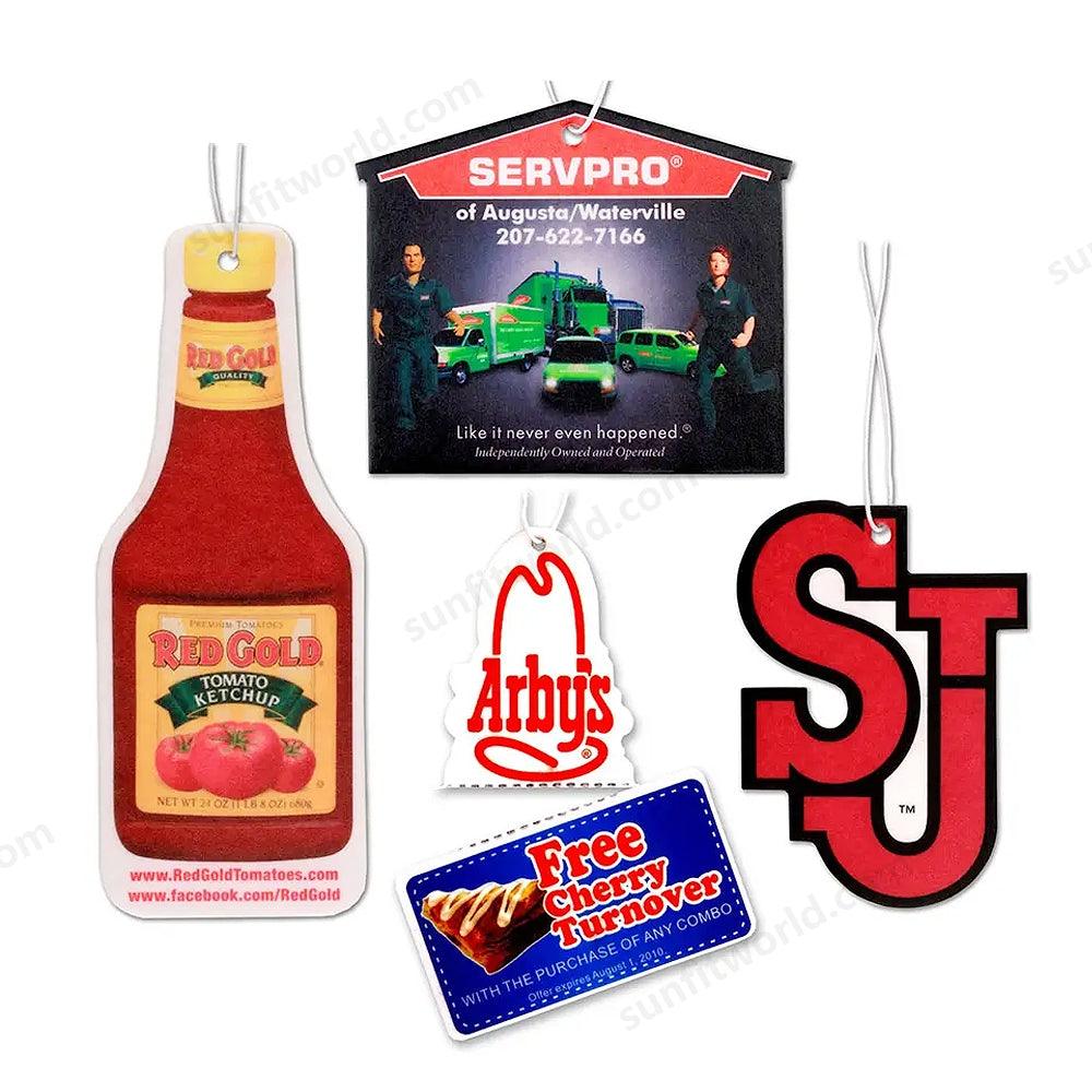 Custom Air Freshener Car Hang Scent Logo Freshener With Header Card Option