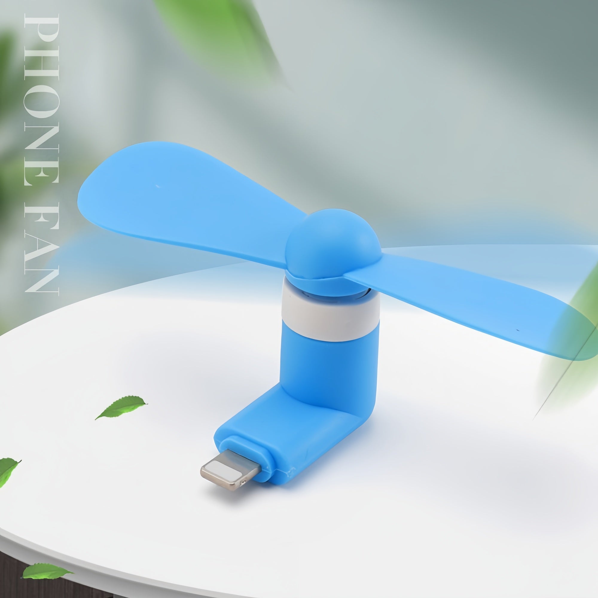 Custom Battery Operated Fan For Iphone | iOS Lightning USB Mini Fan Corporate Gift