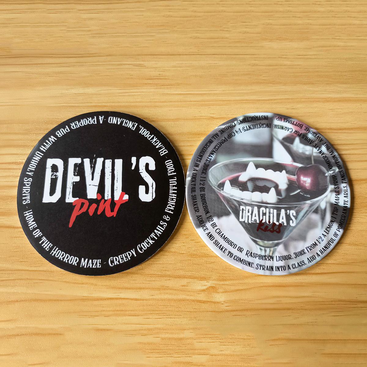 Custom Absorbent Paper Coatser Coffee Tea Beer Cup Coaster For Drink