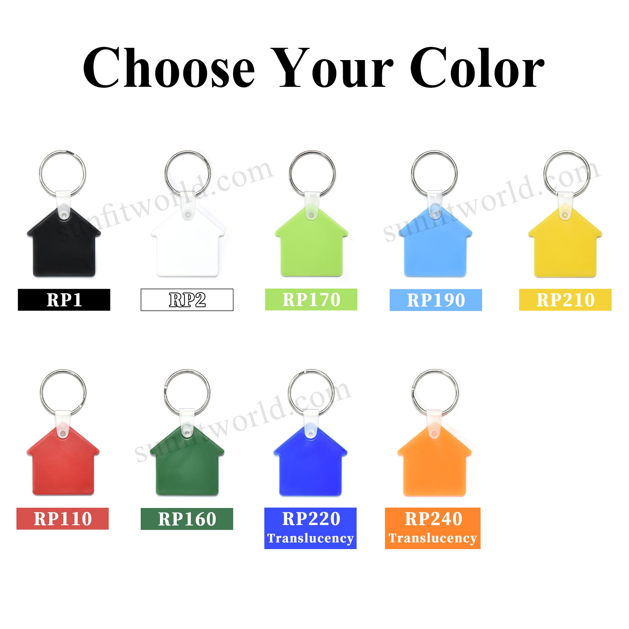 House Shape Promotional PVC Key Tag Printed Home Style Soft Keychain