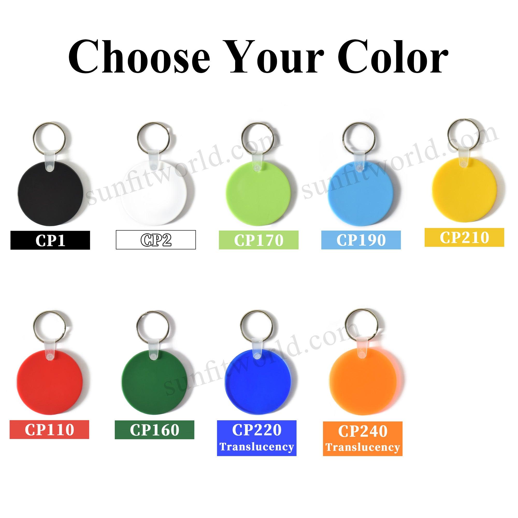 Round Shape Promotional PVC Key Tag Printed Round Style Soft Keychains