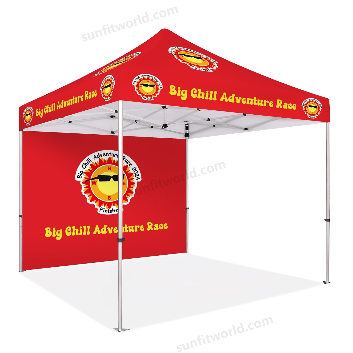 Custom Canopy Tent With Back Wall