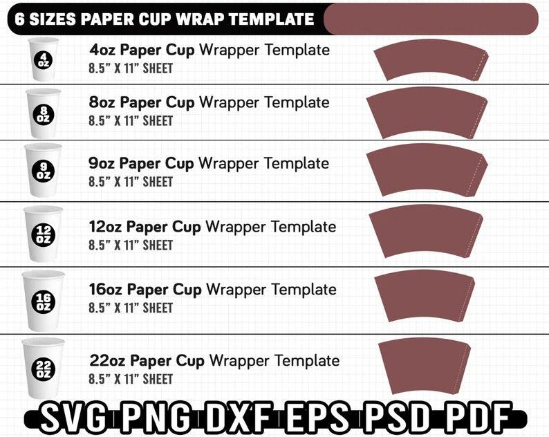 500pcs Custom Logo Printed White Paper Coffee Cup Sleeves for Hot Drinks