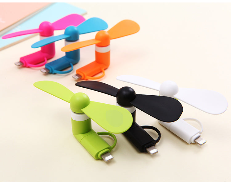 Custom Logo Mini Phone Fans for Promotional Giveaways / Events