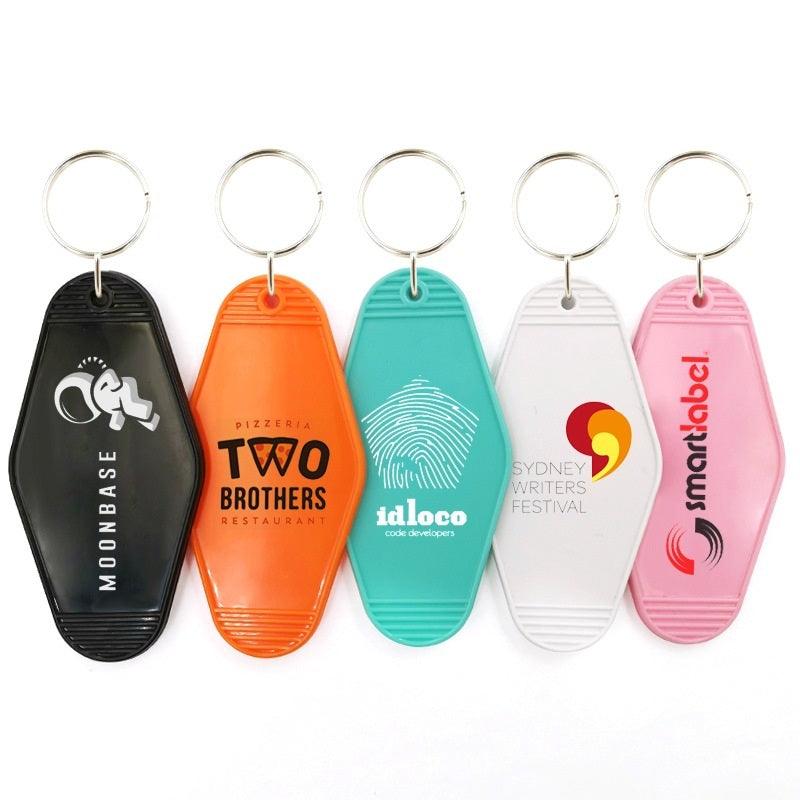 Fast Custom UV Hotel Keychains Bulks Hotel Key Ring For Business Event Giveaway Gifts