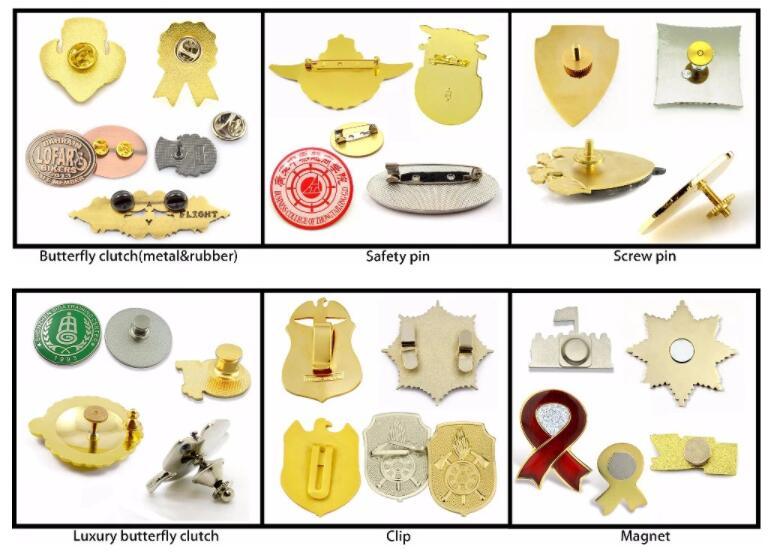Custom Design Gold Plated Soft Enamel Badge Lapel Pins