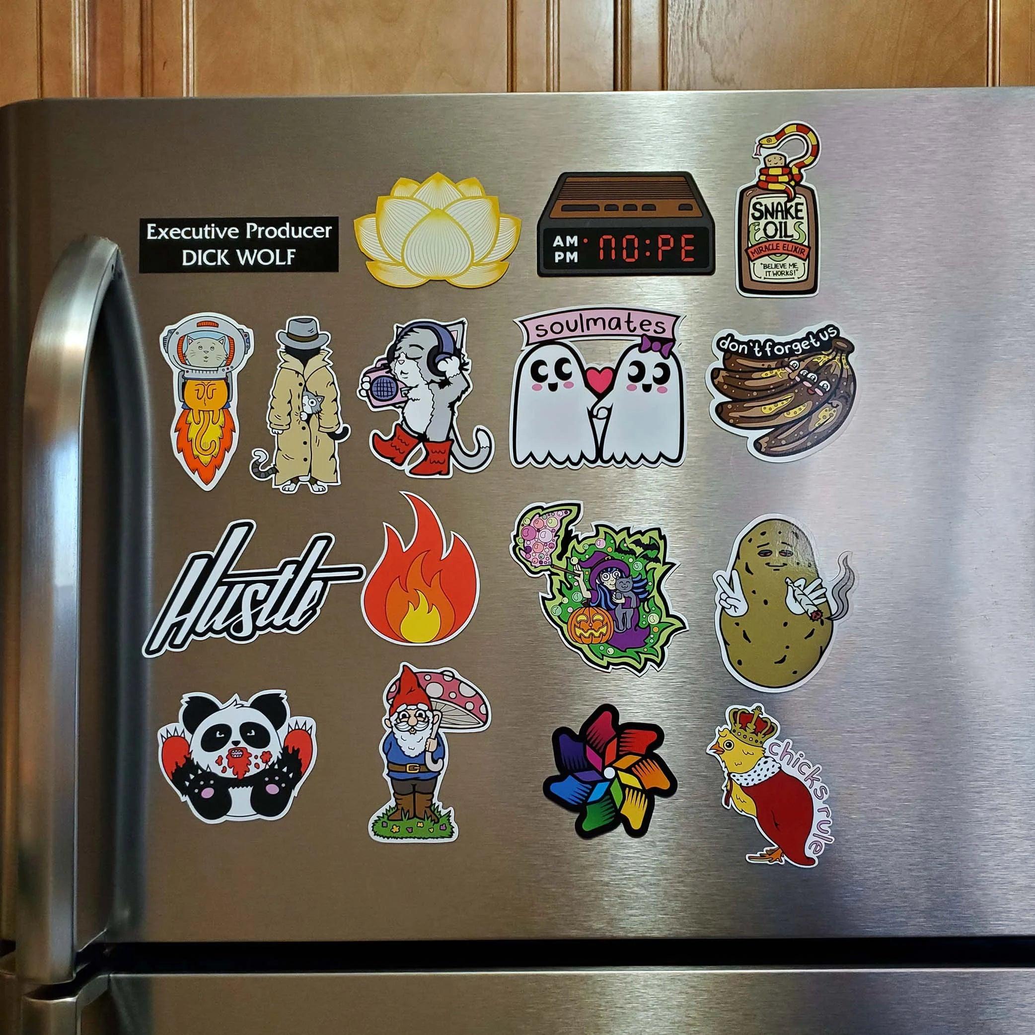 100PCS Custom Fridge Magnets Promotional Gift