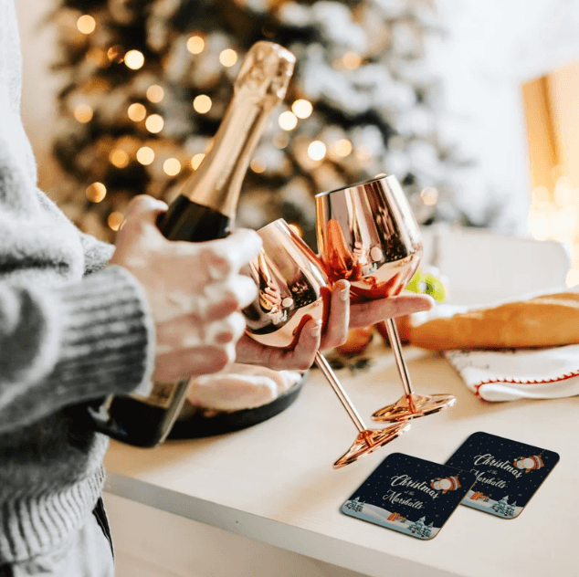 Custom Absorbent Paper Coatser Coffee Tea Beer Cup Coaster For Drink