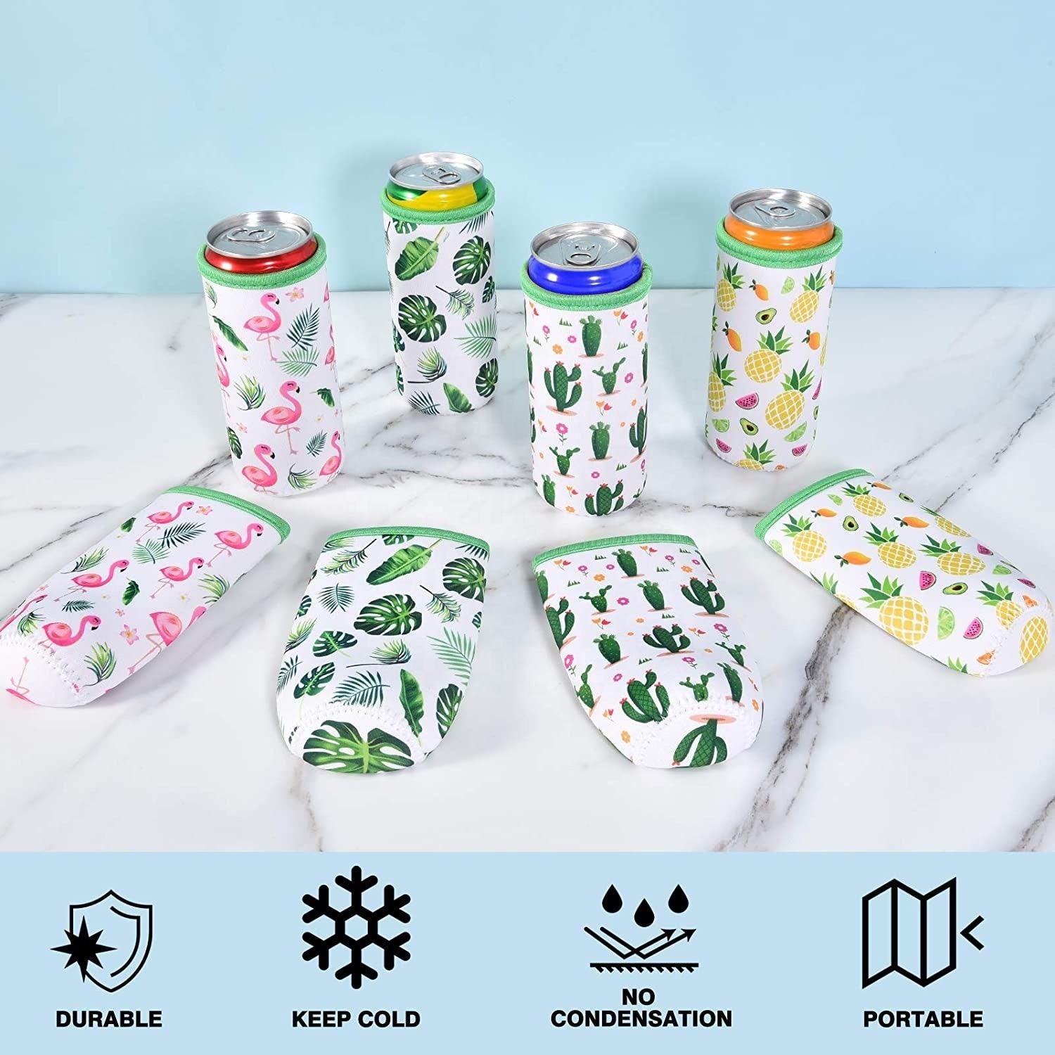 1/6 Neoprene Holders Slim Blank Can Cooler Sleeves 330ml Insulation Beer Can Coozies /custom Logo Printing