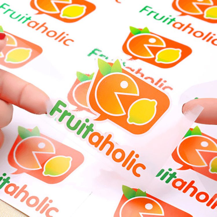 waterproof adhesive pvc printed printing die cut vinyl custom logo stickers sticker