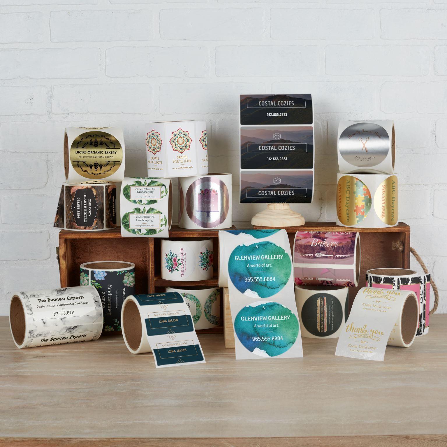 Wholesale Paper Stickers Printing Brand Logo Custom Decals