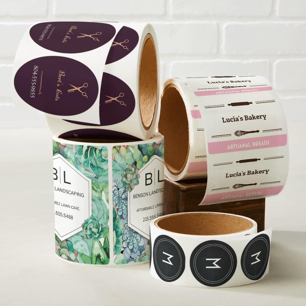 Wholesale Paper Stickers Printing Brand Logo Custom Decals