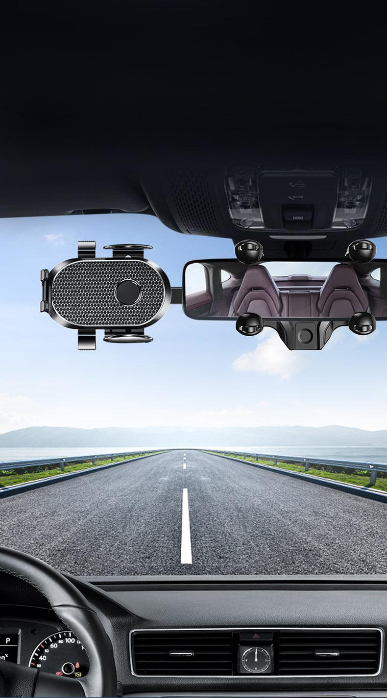 2024 New Hot 360° Rotatable Phone Holder Stand Adjustable Mount for Rearview Mirror