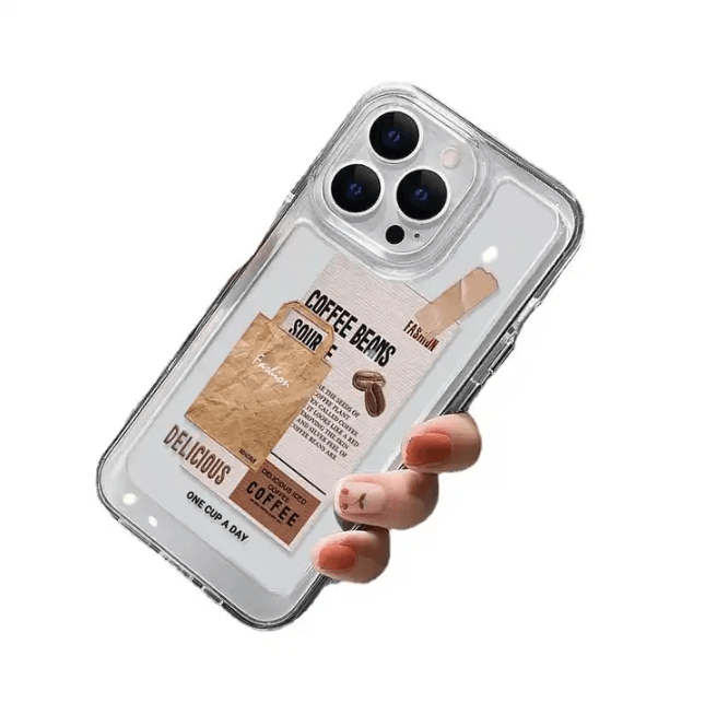 Custom Logo Clear Phone Pouch For Iphone 16 15 14 13x xr Cardholder Cases | Any Phone Cases Model