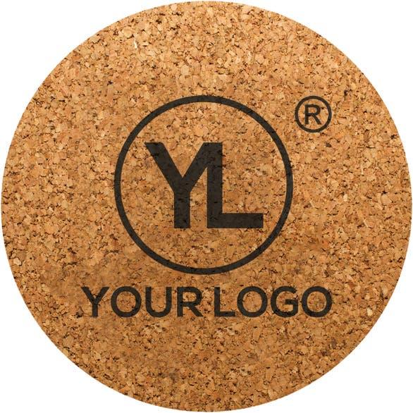 Modern Style Custom Patterned Absorbent Natural Cork Coasters Cork Trivets