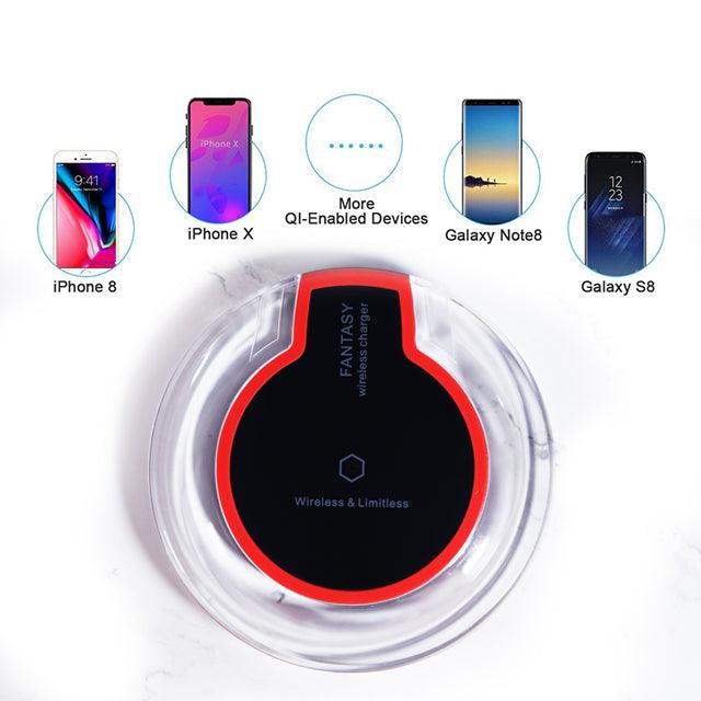 Customized Wireless Charger Qi Charger With LED light For Multiple Devices Iphone Ipad