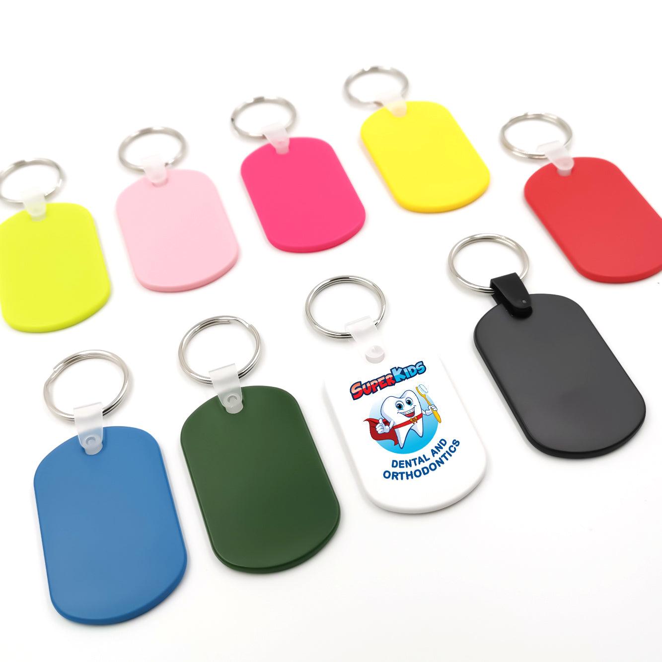 acrylic rectangle keychain sublimation blank