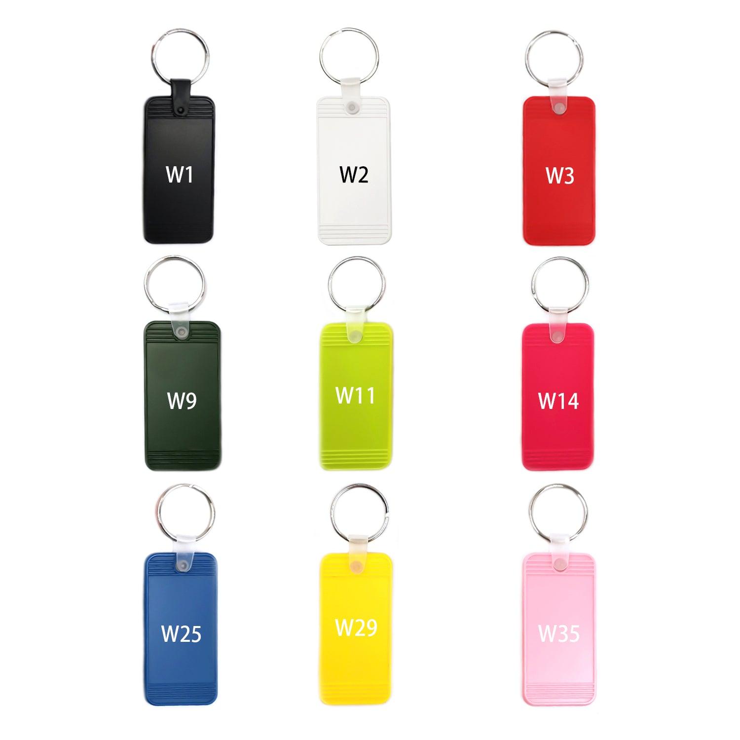Custom Logo printed Rectangle Keychains