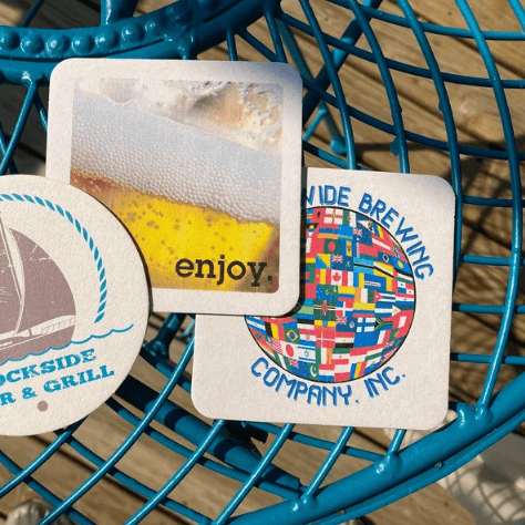 Custom Absorbent Paper Coatser Coffee Tea Beer Cup Coaster For Drink