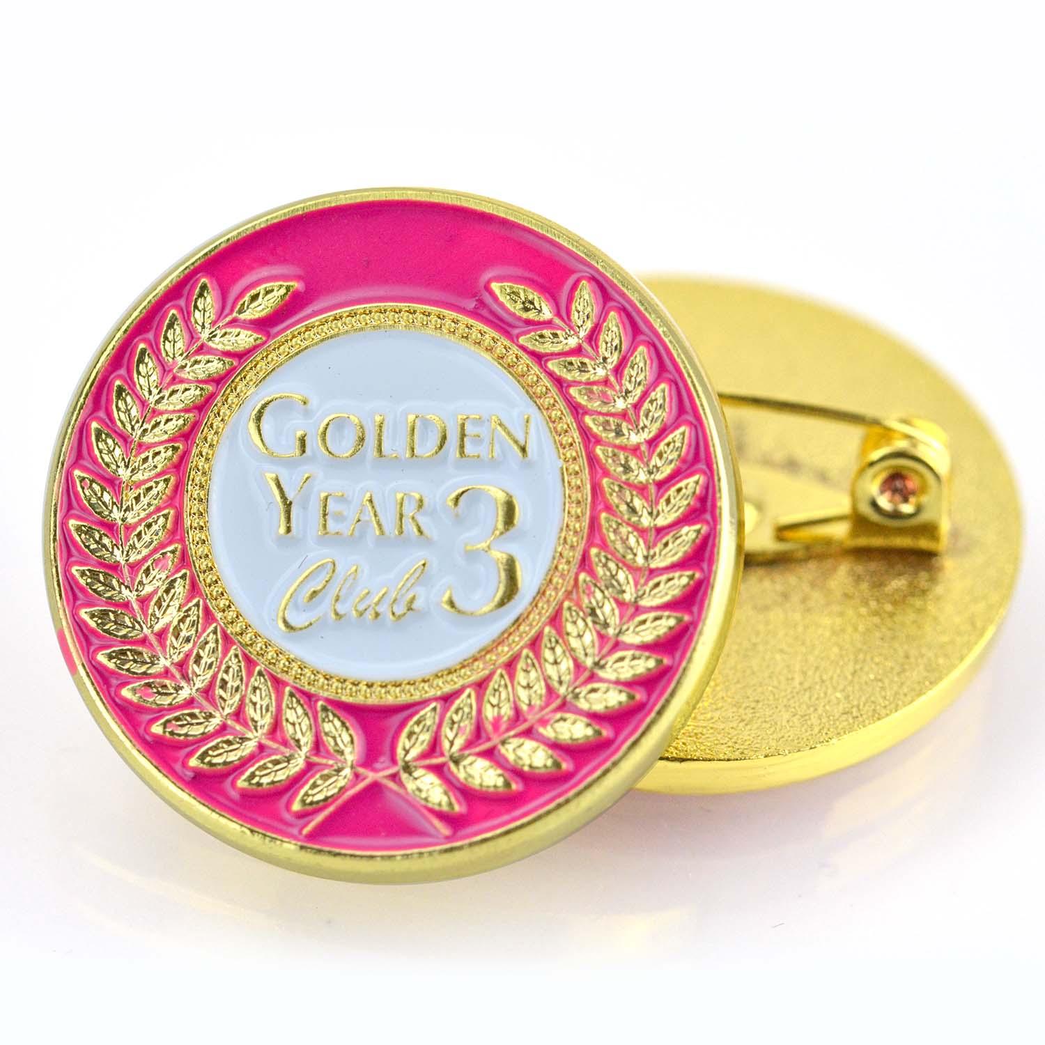 Custom Design Gold Plated Soft Enamel Badge Lapel Pins
