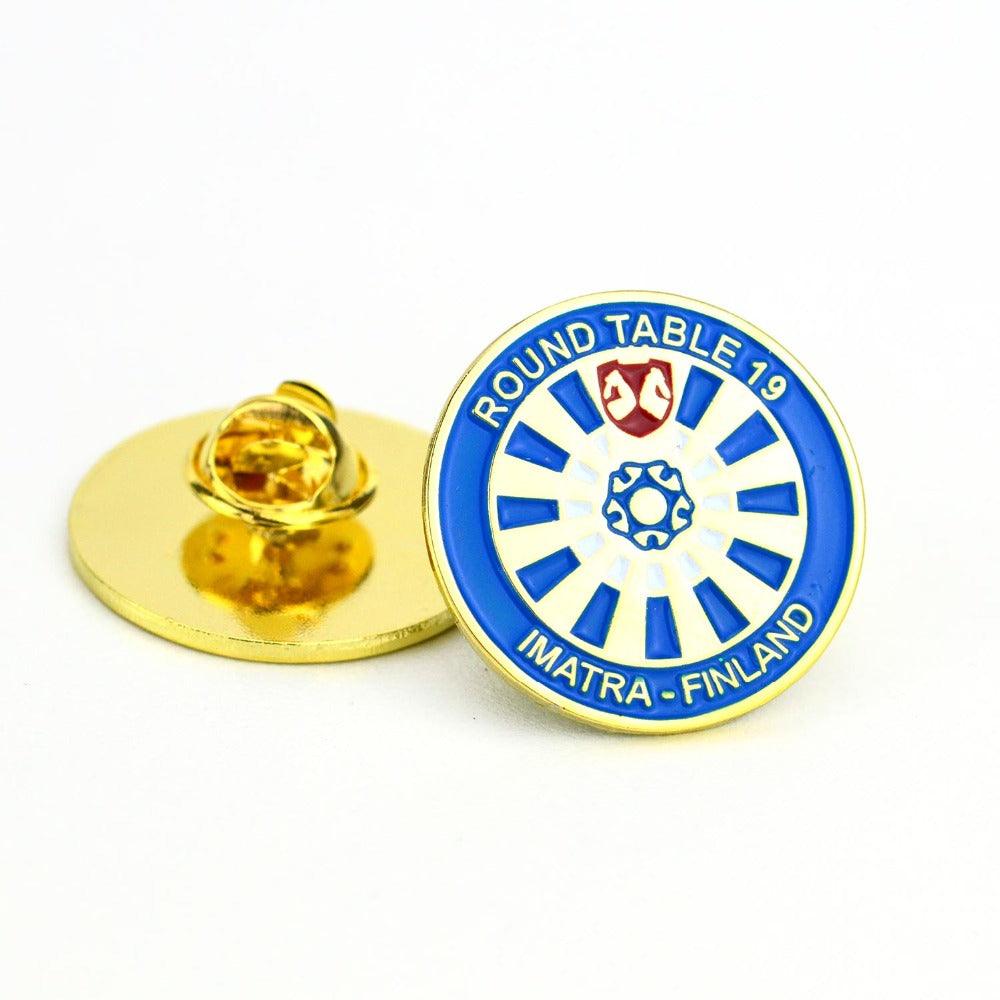 Custom Design Gold Plated Soft Enamel Badge Lapel Pins