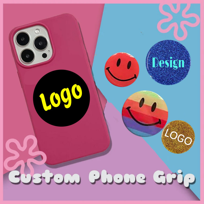Custom Glitter Mobile Phone Stand | Personalized Logo Magsafe Cell Phone Grip | Phone Holder For Car | Phone Grip Socket Promo Gifts Products For Business