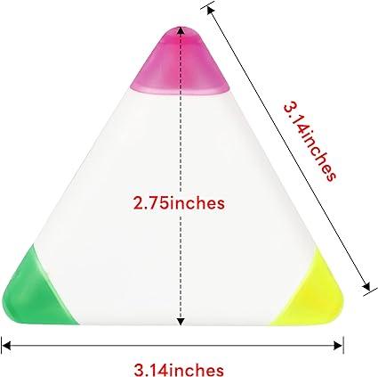 100PCS Custom Bulk Highlighters Personalized Triangle Highlighter School Supplies Promotional Items with Your Logo Text