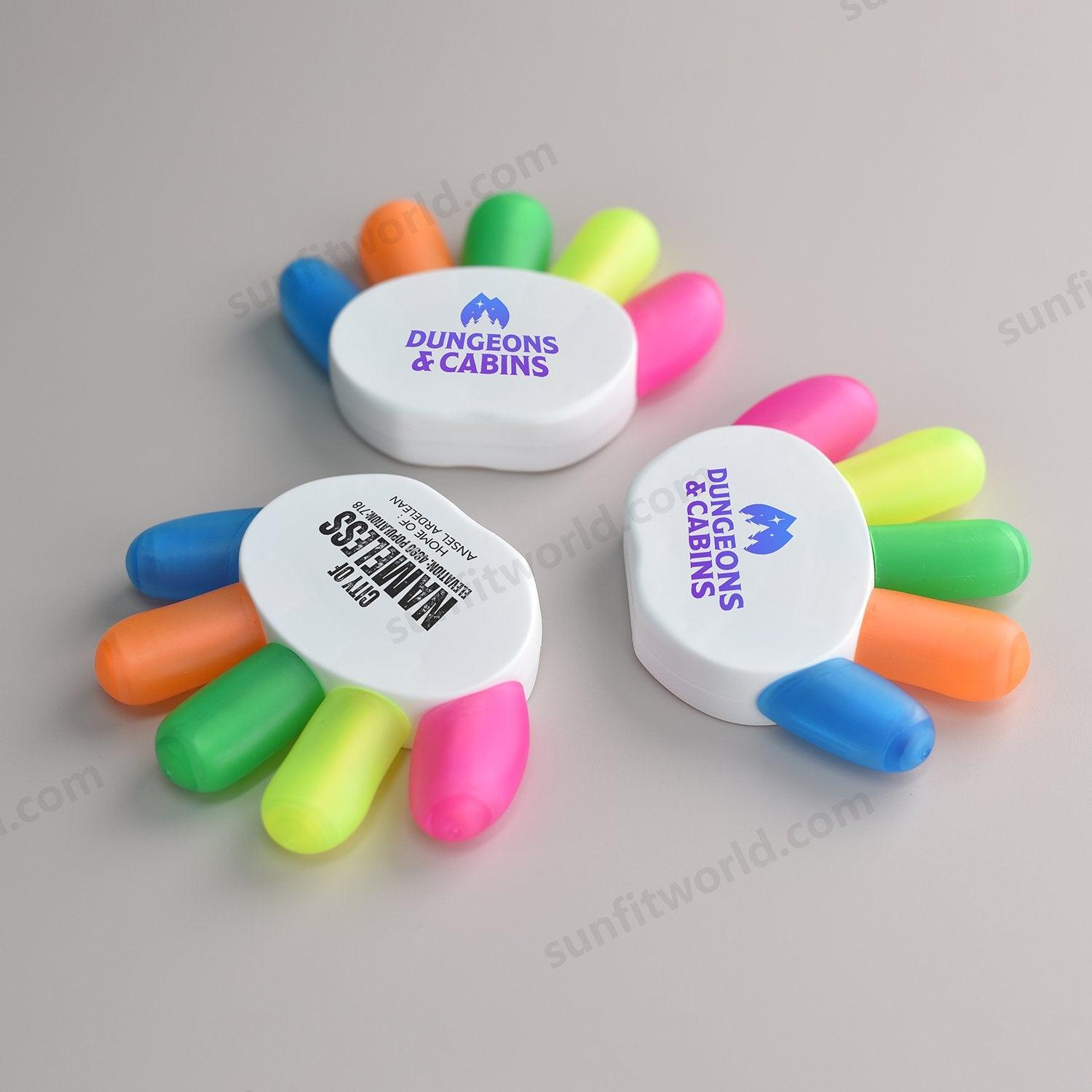 Personalised Full Color Printed Promotional Hand Shape Highlighter