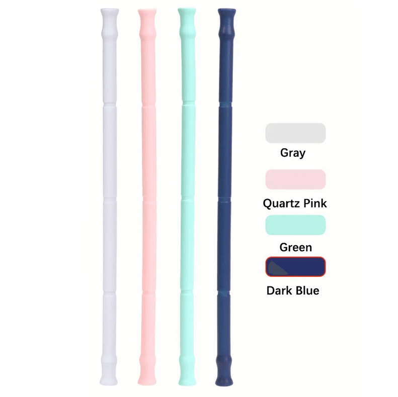 50Custom logo Reusable Collapsible BPA Free Silicone Drinking Straw Portable Silicone Straw With Case | Promotional Products Gifts Items For Business