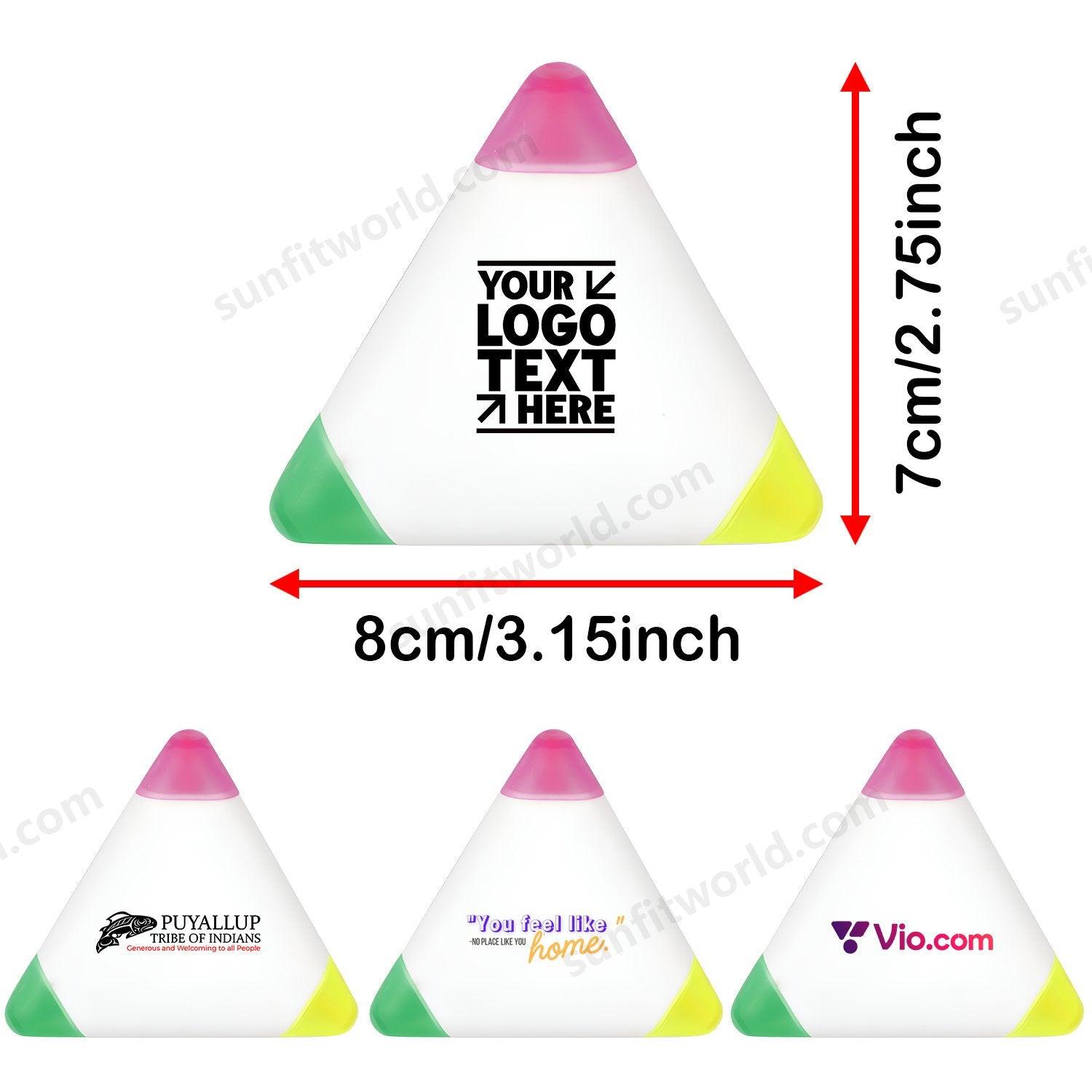 Wholesale Custom Promotional Printed Triangle Highlighter Pens