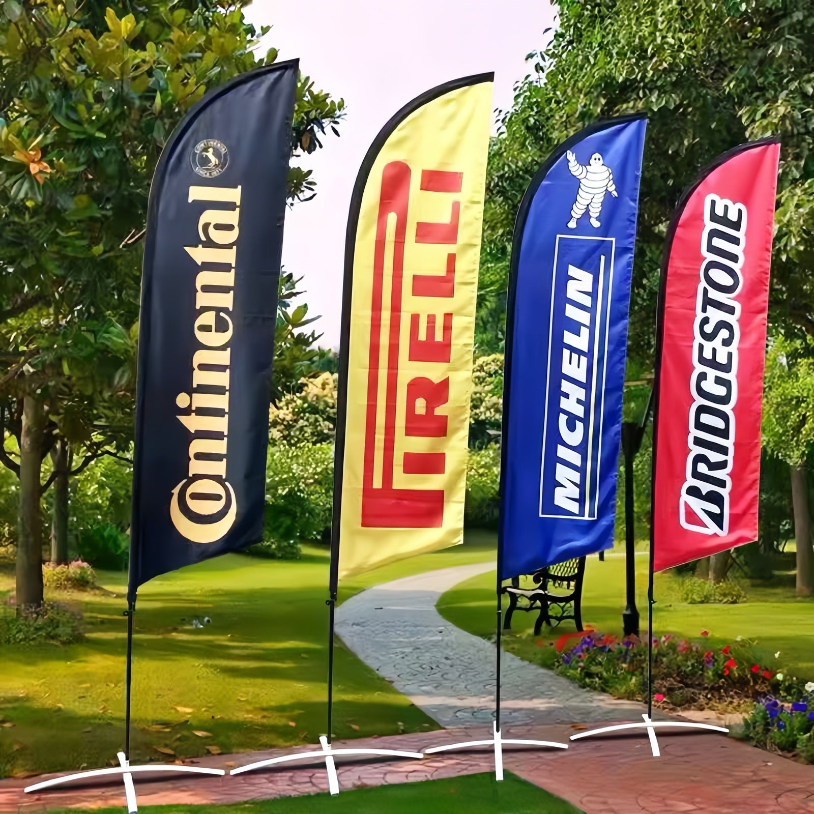 Custom Angled Flag