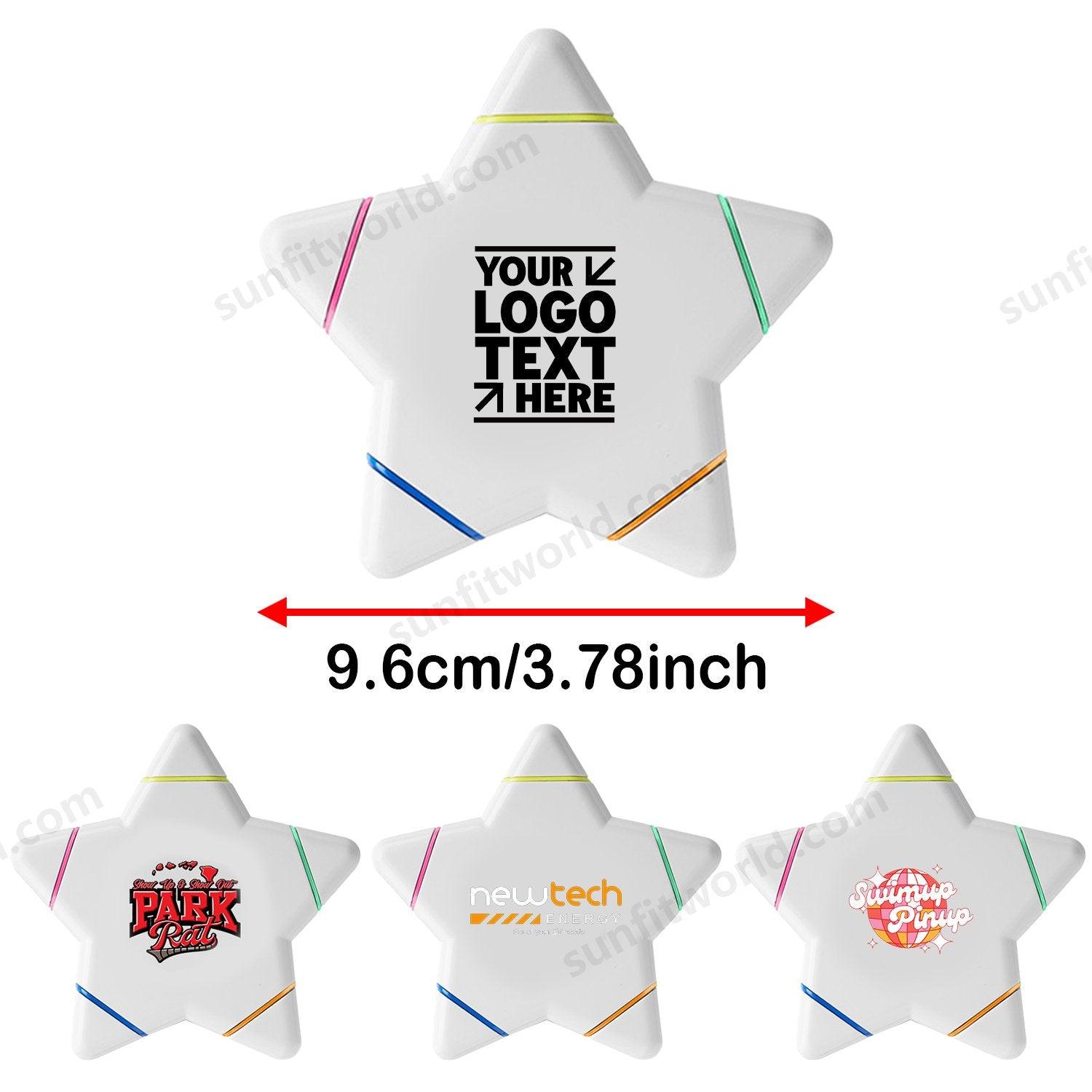 Custom 5-in-1 Promotional Imprinted Star Highlighters Pen For Gift