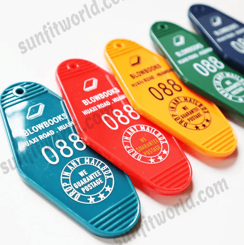 Fast Custom UV Hotel Keychains Bulks Hotel Key Ring For Business Event Giveaway Gifts
