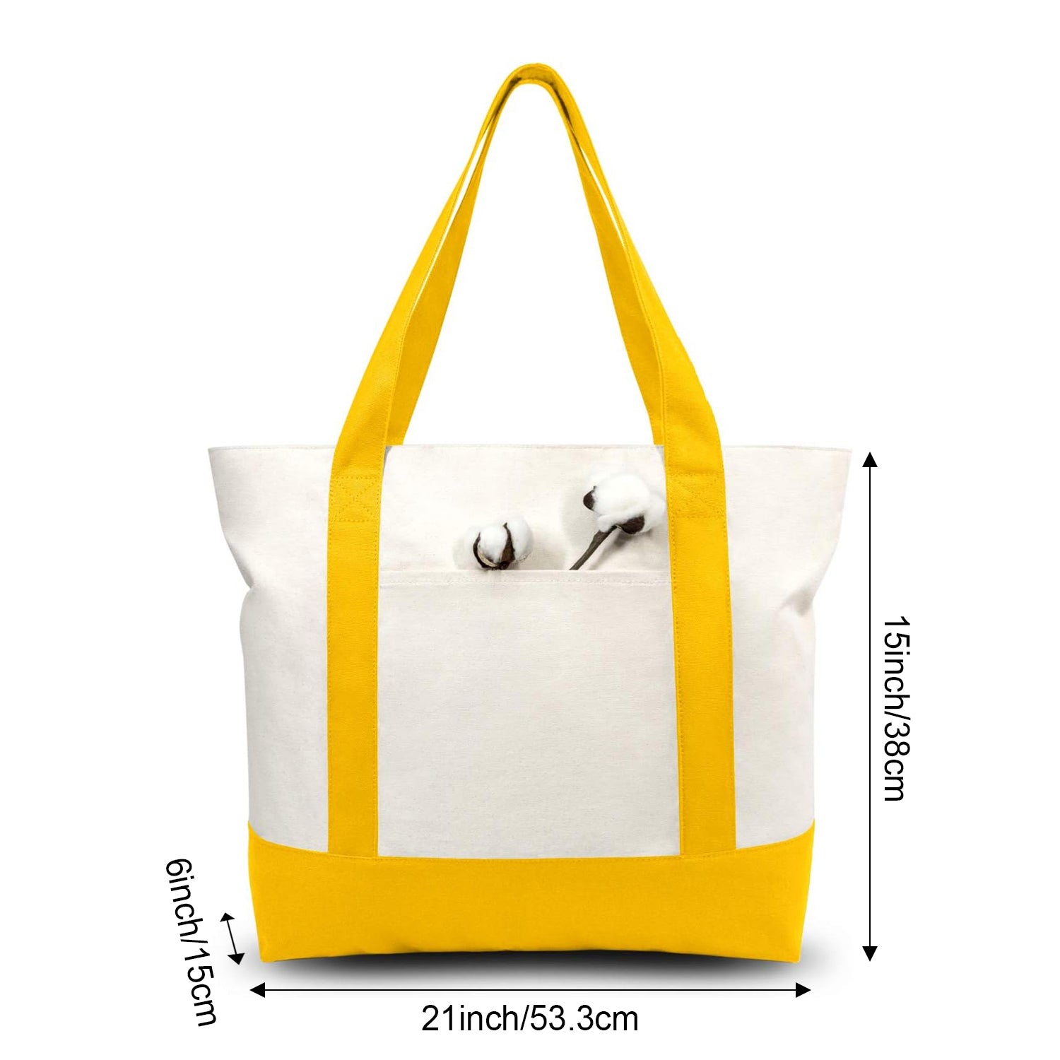 Canvas Tote Bag with Zipper | Custom Logo Tote Bags for Events and Promotions
